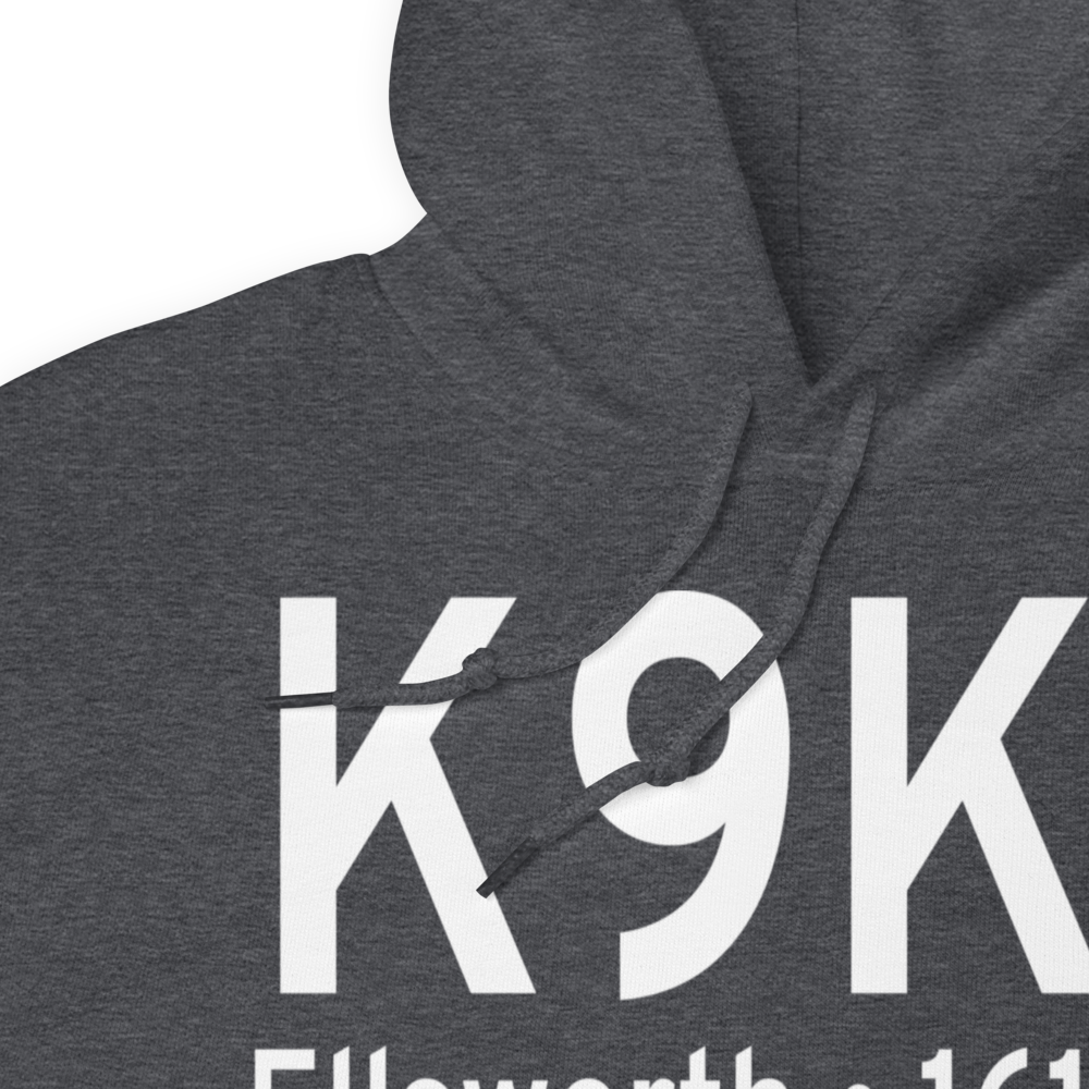 Ellsworth Municipal Airport (K9K7) ICAO Hoodie Sweatshirt 