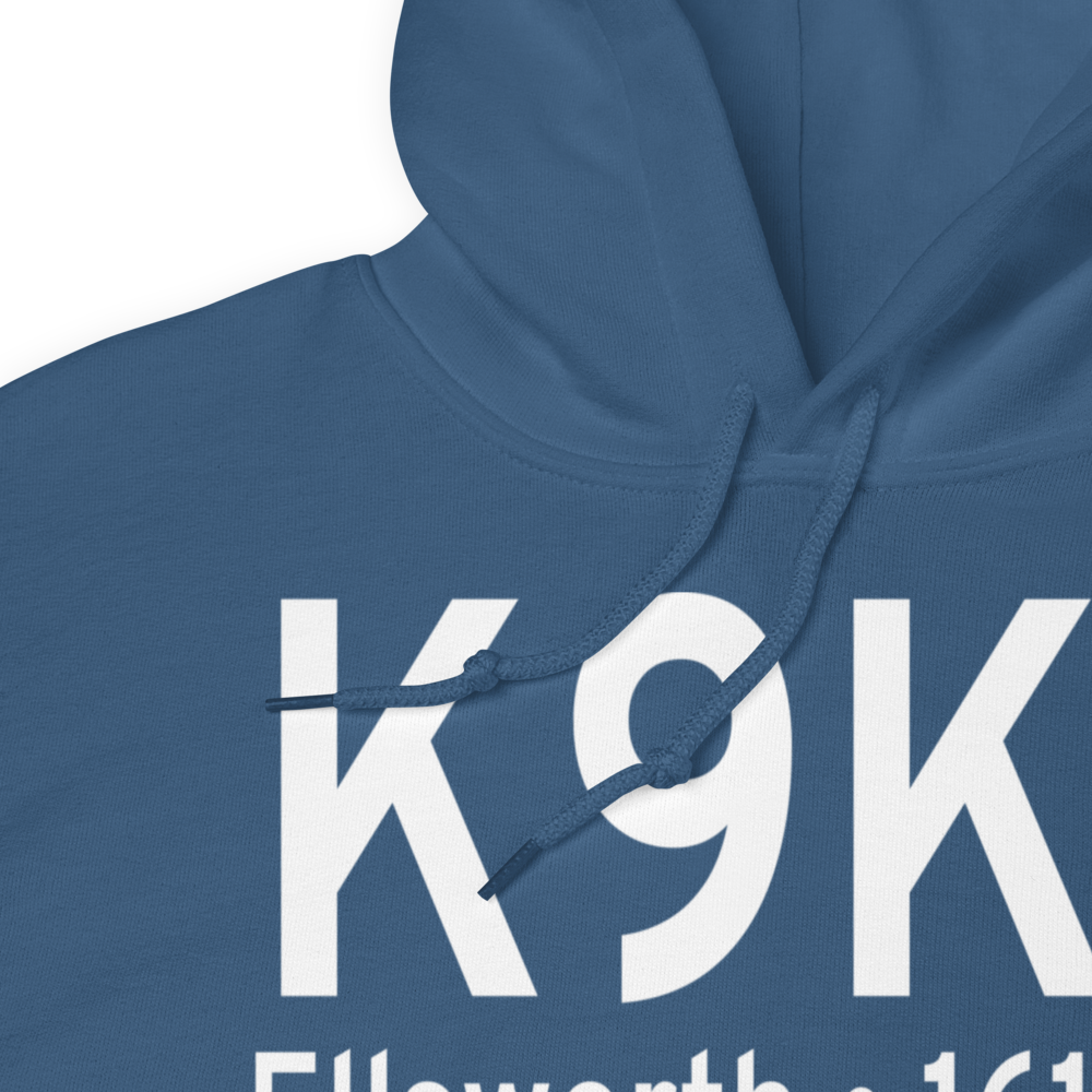 Ellsworth Municipal Airport (K9K7) ICAO Hoodie Sweatshirt 