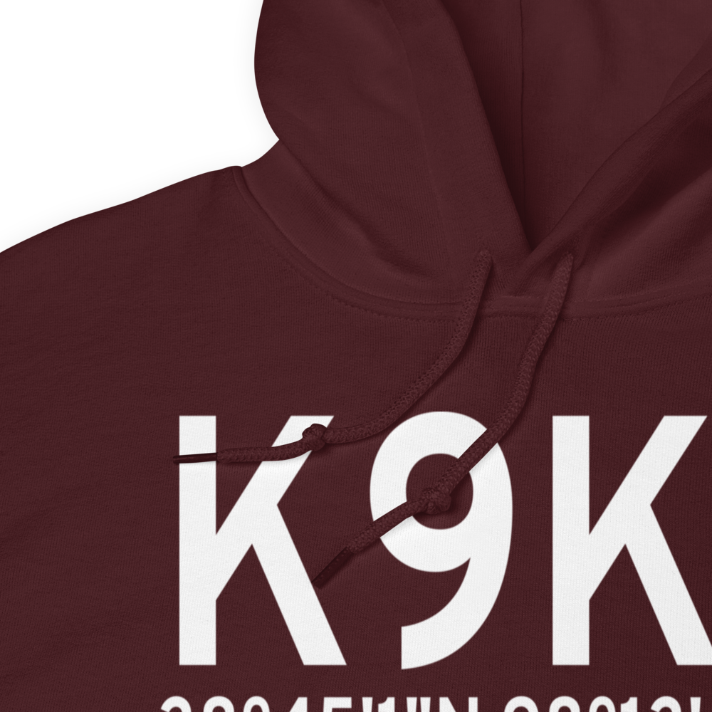 Ellsworth Municipal Airport (K9K7) ICAO Hoodie Sweatshirt 