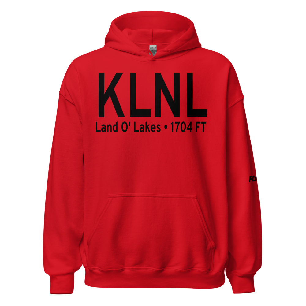 Kings Land O' Lakes Airport (KLNL) ICAO Hoodie Sweatshirt 