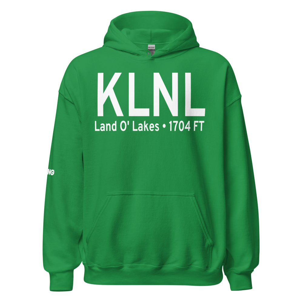 Kings Land O' Lakes Airport (KLNL) ICAO Hoodie Sweatshirt 