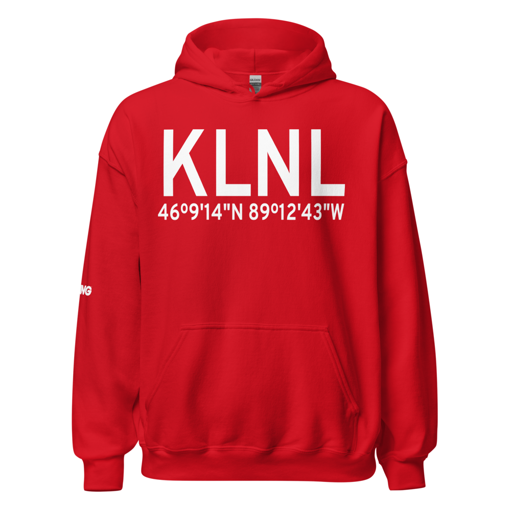 Kings Land O' Lakes Airport (KLNL) ICAO Hoodie Sweatshirt 