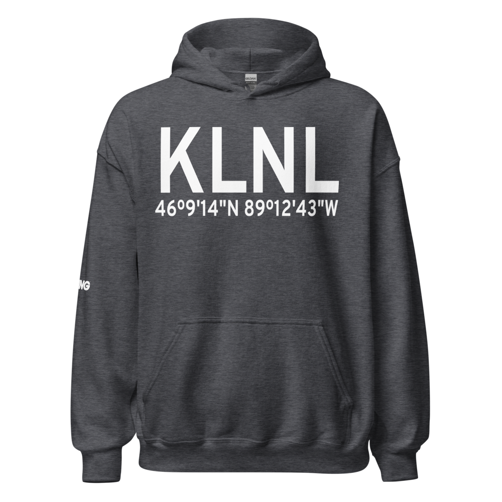 Kings Land O' Lakes Airport (KLNL) ICAO Hoodie Sweatshirt 