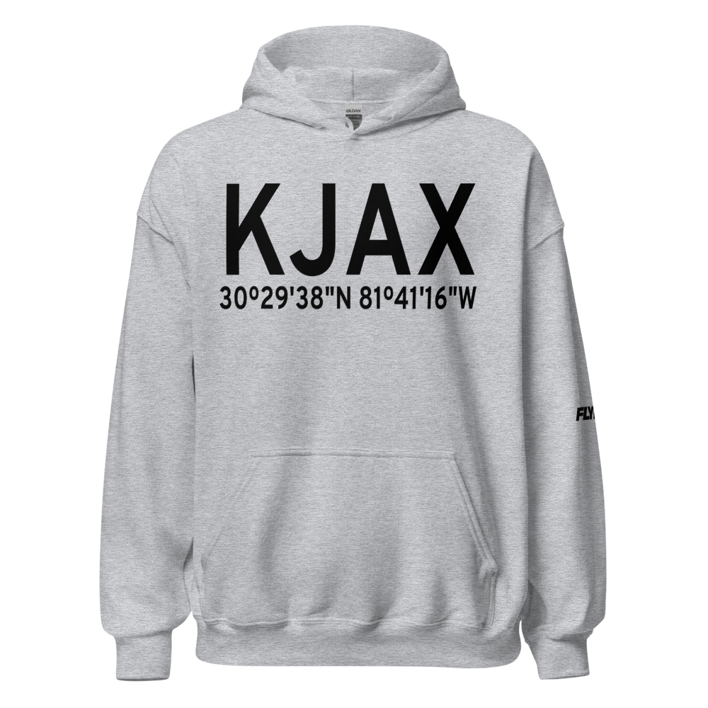 Jacksonville International Airport (KJAX) ICAO Hoodie Sweatshirt 