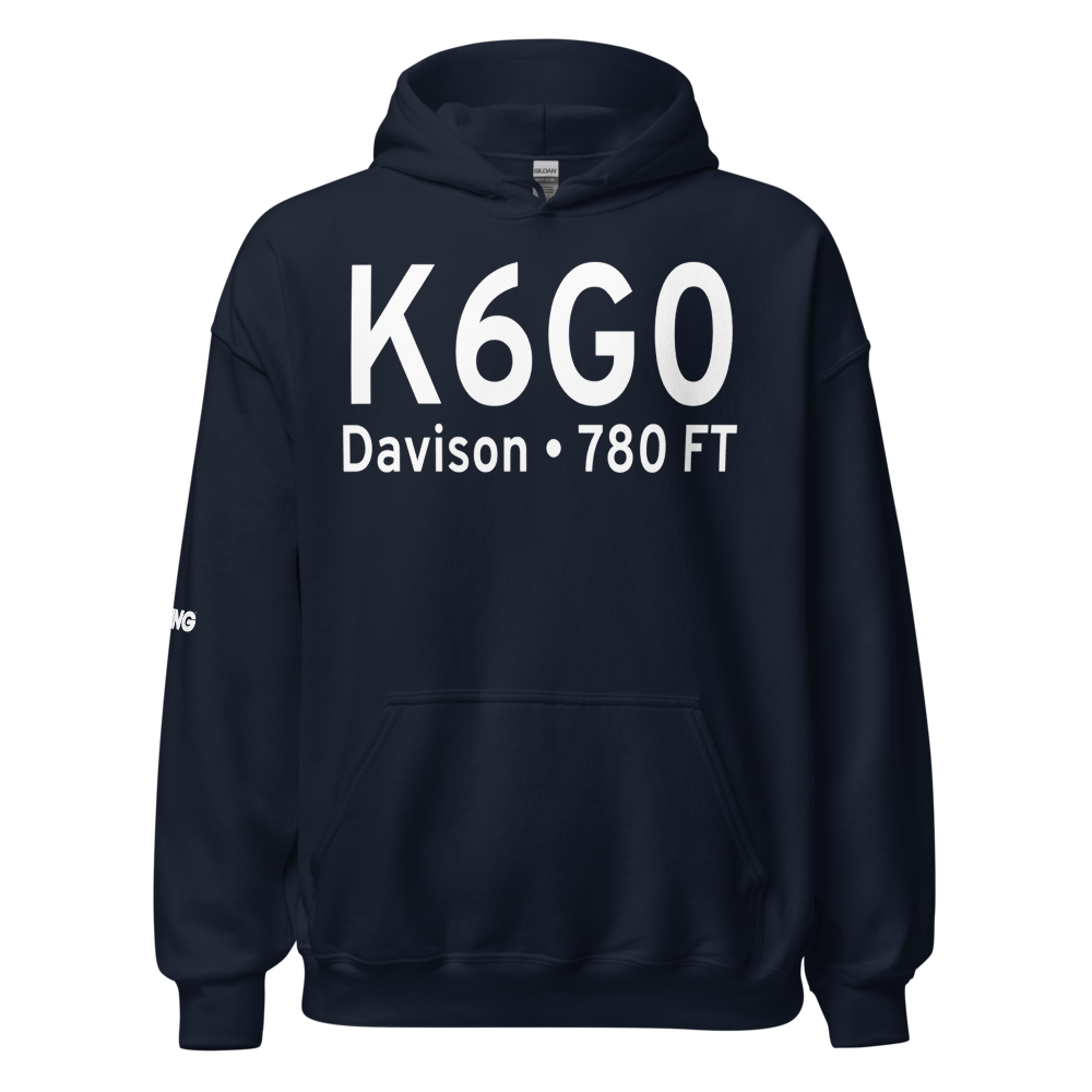 Athelone Williams Memorial Airport (K6G0) ICAO Hoodie Sweatshirt 