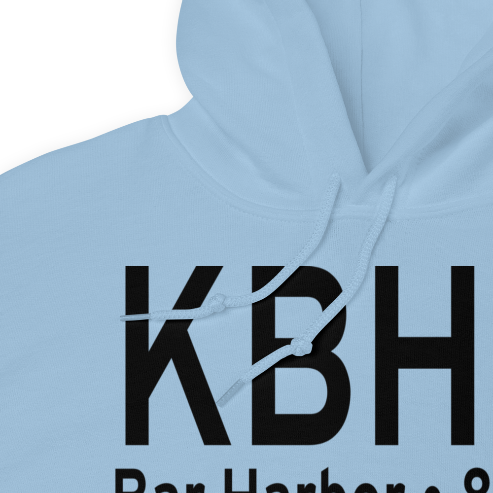 Hancock County-Bar Harbor Airport (KBHB) ICAO Hoodie Sweatshirt 