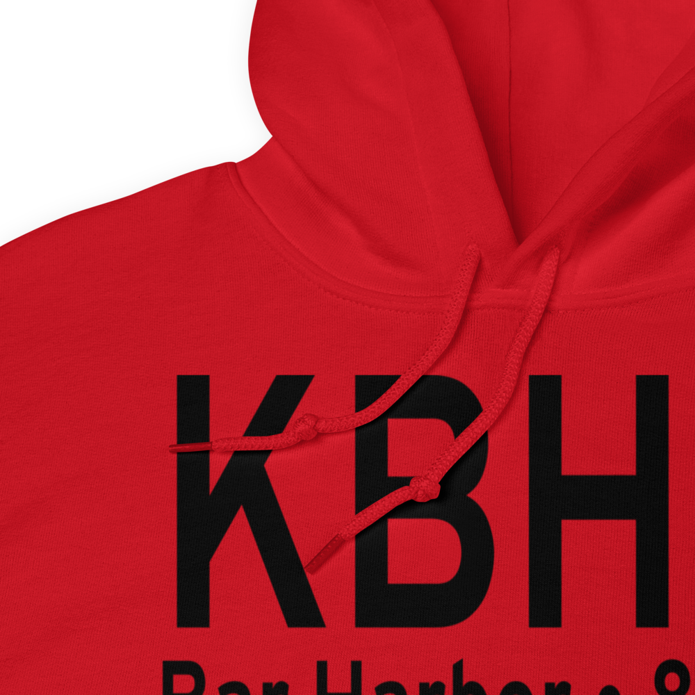 Hancock County-Bar Harbor Airport (KBHB) ICAO Hoodie Sweatshirt 