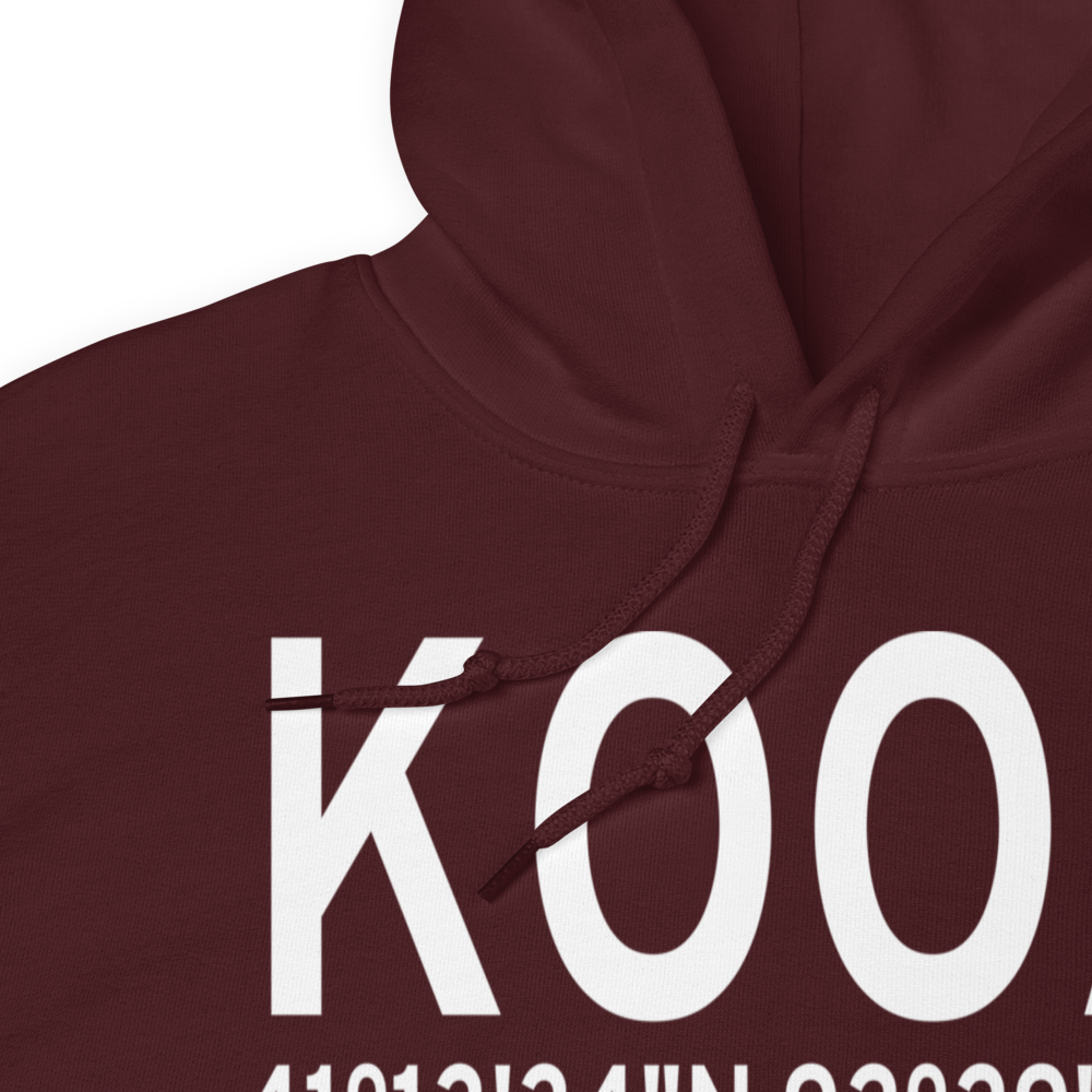 Oskaloosa Municipal Airport (KOOA) ICAO Hoodie Sweatshirt 