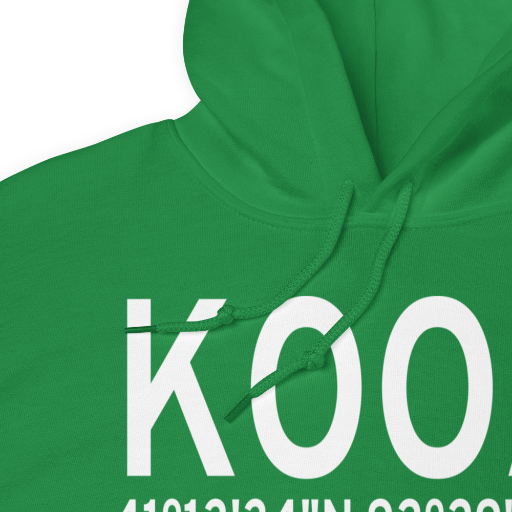 Oskaloosa Municipal Airport (KOOA) ICAO Hoodie Sweatshirt 