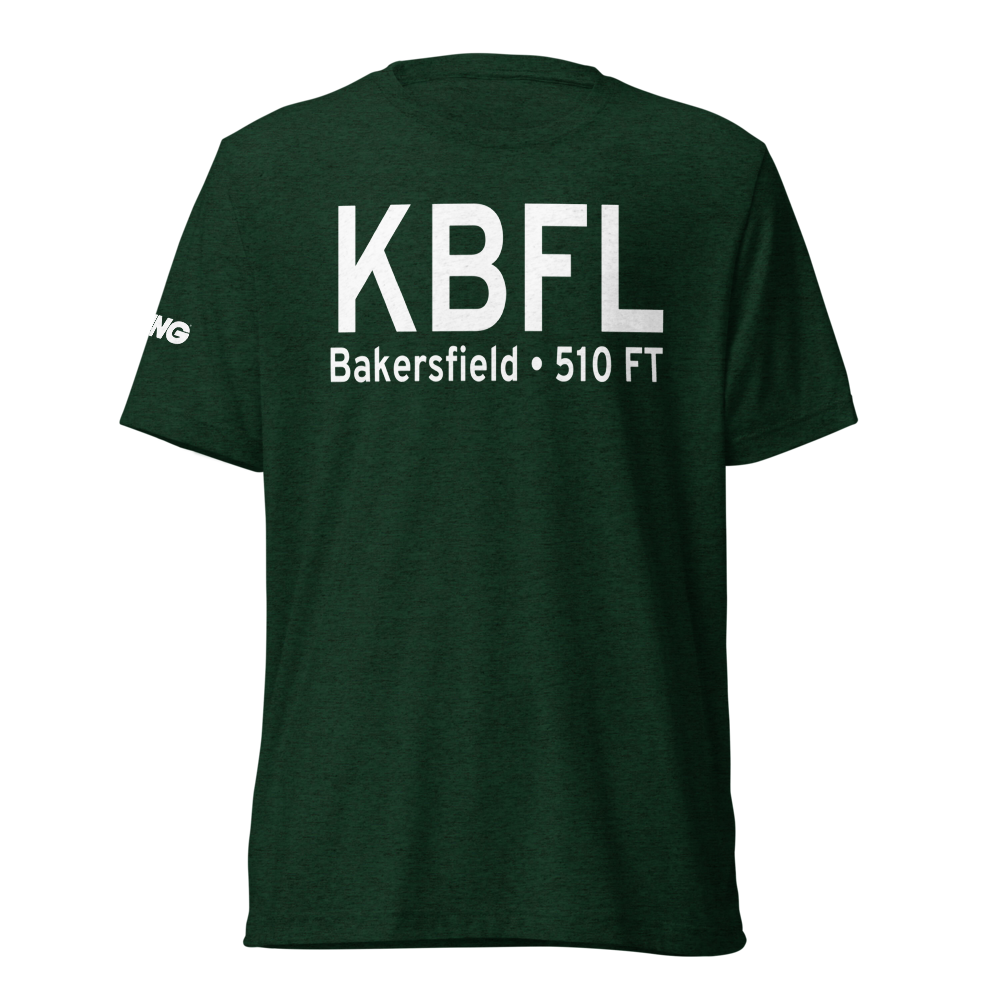 Meadows Field (KBFL) ICAO Tri-blend T-Shirt 