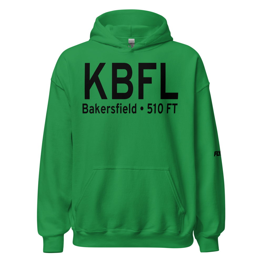 Meadows Field (KBFL) ICAO Hoodie Sweatshirt 
