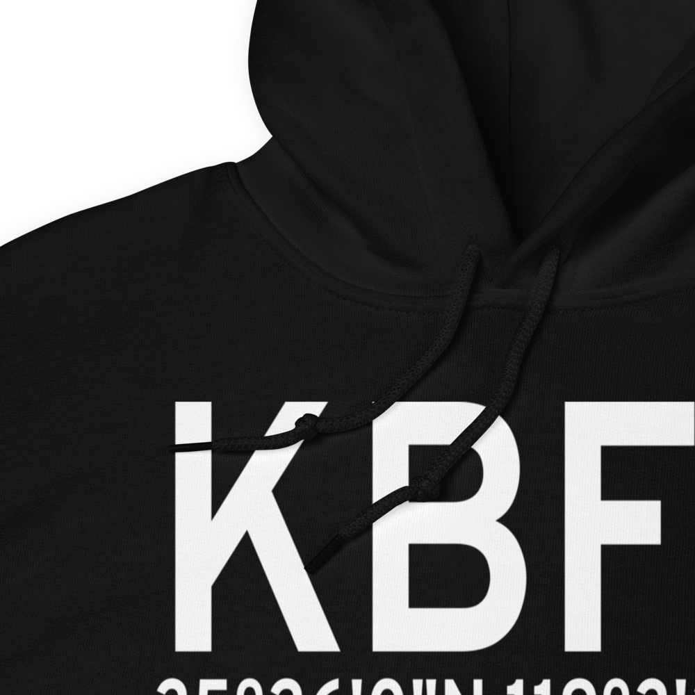 Meadows Field (KBFL) ICAO Hoodie Sweatshirt 