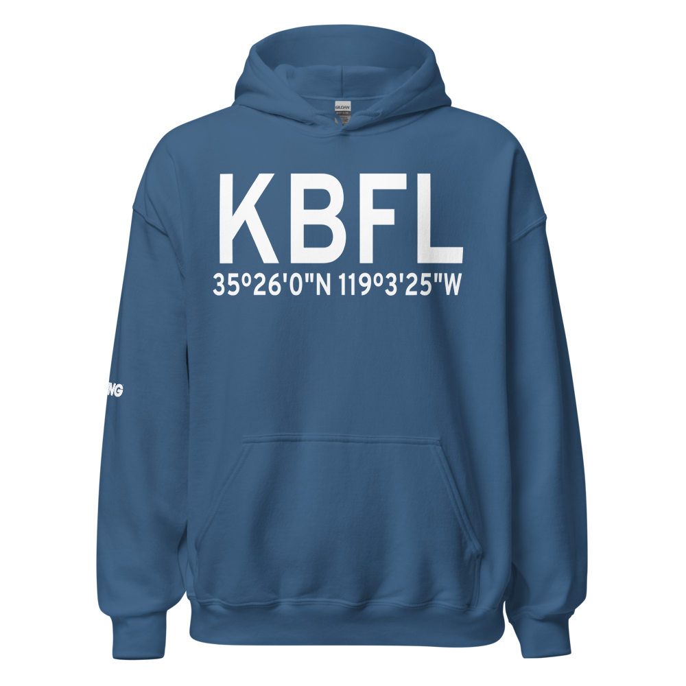 Meadows Field (KBFL) ICAO Hoodie Sweatshirt 