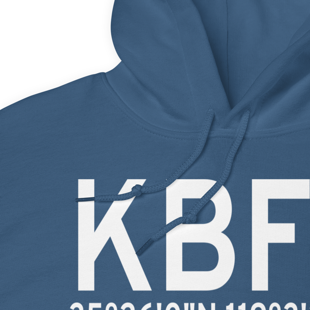 Meadows Field (KBFL) ICAO Hoodie Sweatshirt 