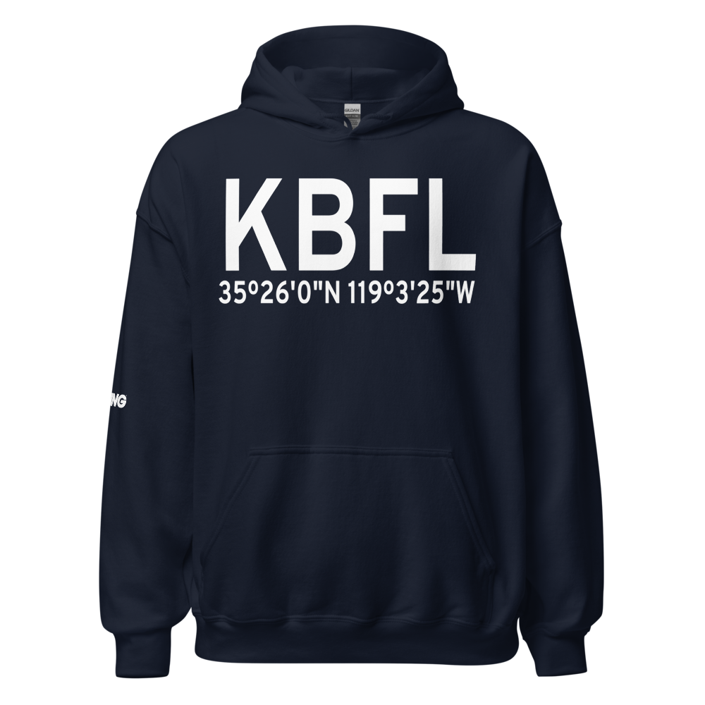 Meadows Field (KBFL) ICAO Hoodie Sweatshirt 