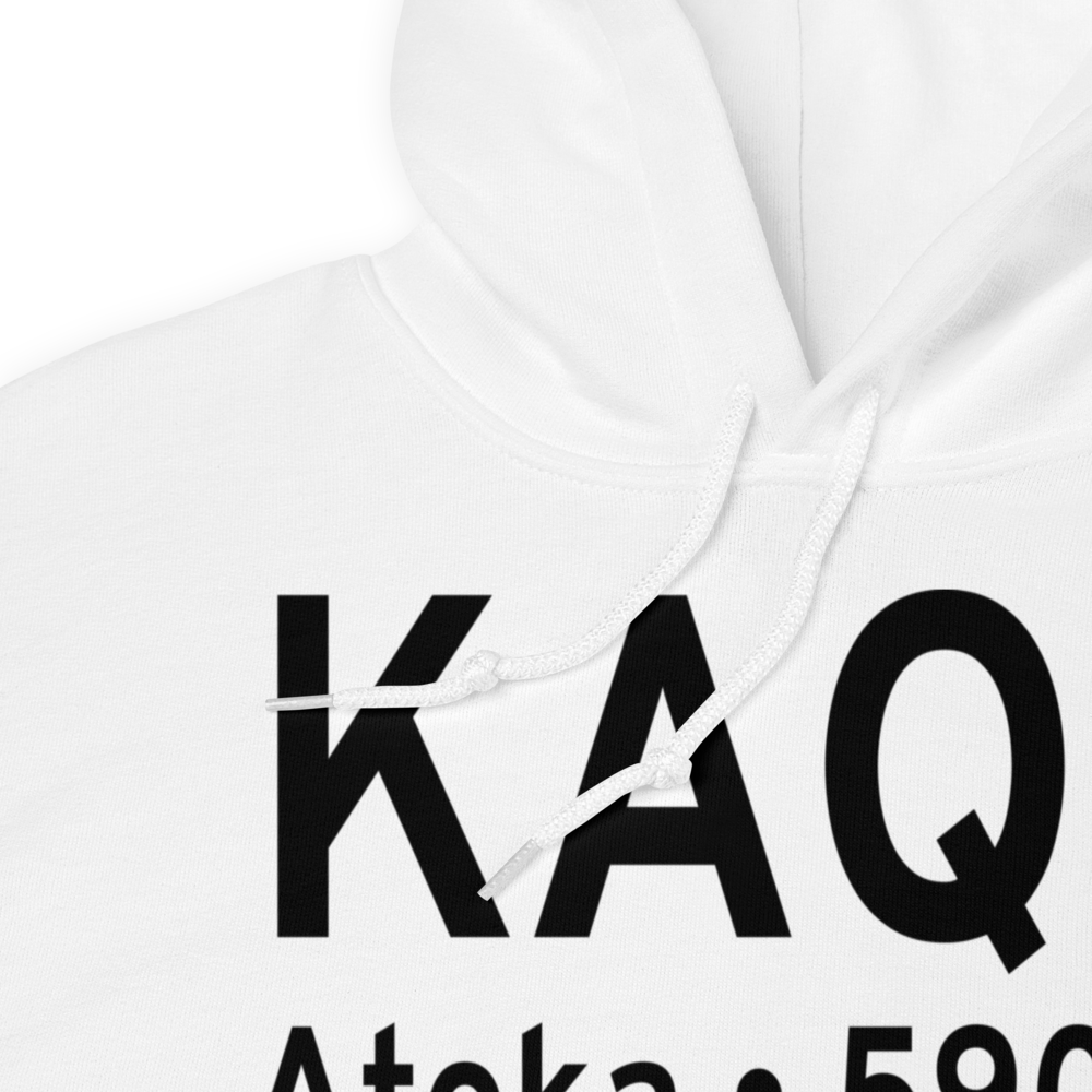 Atoka Municipal Airport (KAQR) ICAO Hoodie Sweatshirt 