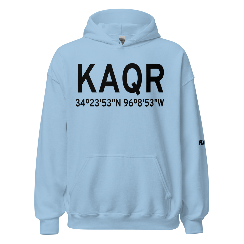 Atoka Municipal Airport (KAQR) ICAO Hoodie Sweatshirt 