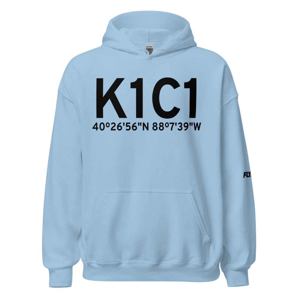 Paxton Airport (K1C1) ICAO Hoodie Sweatshirt 