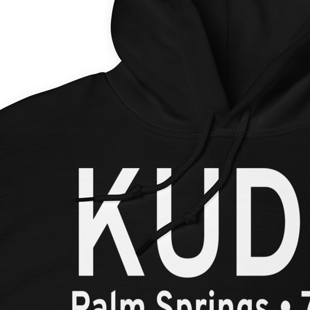 Bermuda Dunes Airport (KUDD) ICAO Hoodie Sweatshirt 