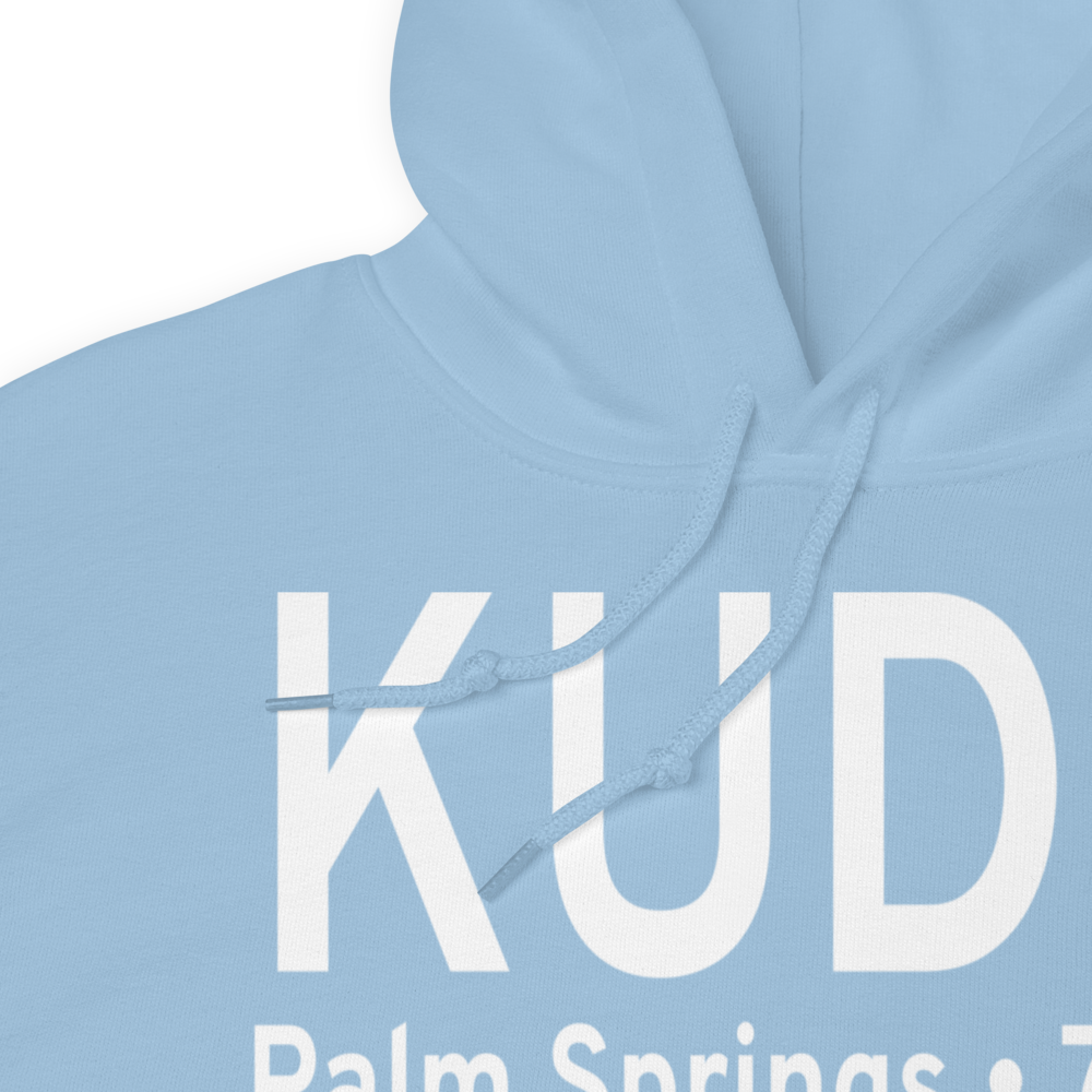Bermuda Dunes Airport (KUDD) ICAO Hoodie Sweatshirt 
