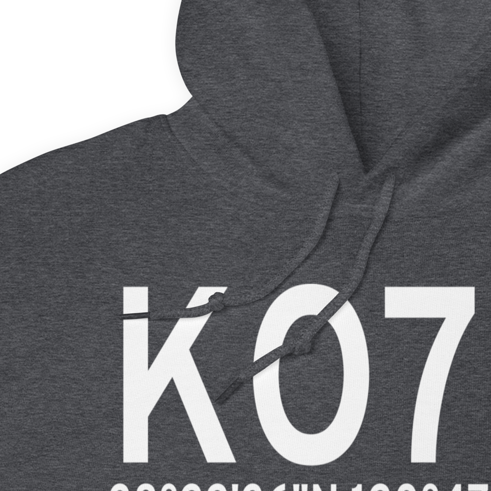 Westover Field Amador County Airport (KO70) ICAO Hoodie Sweatshirt 