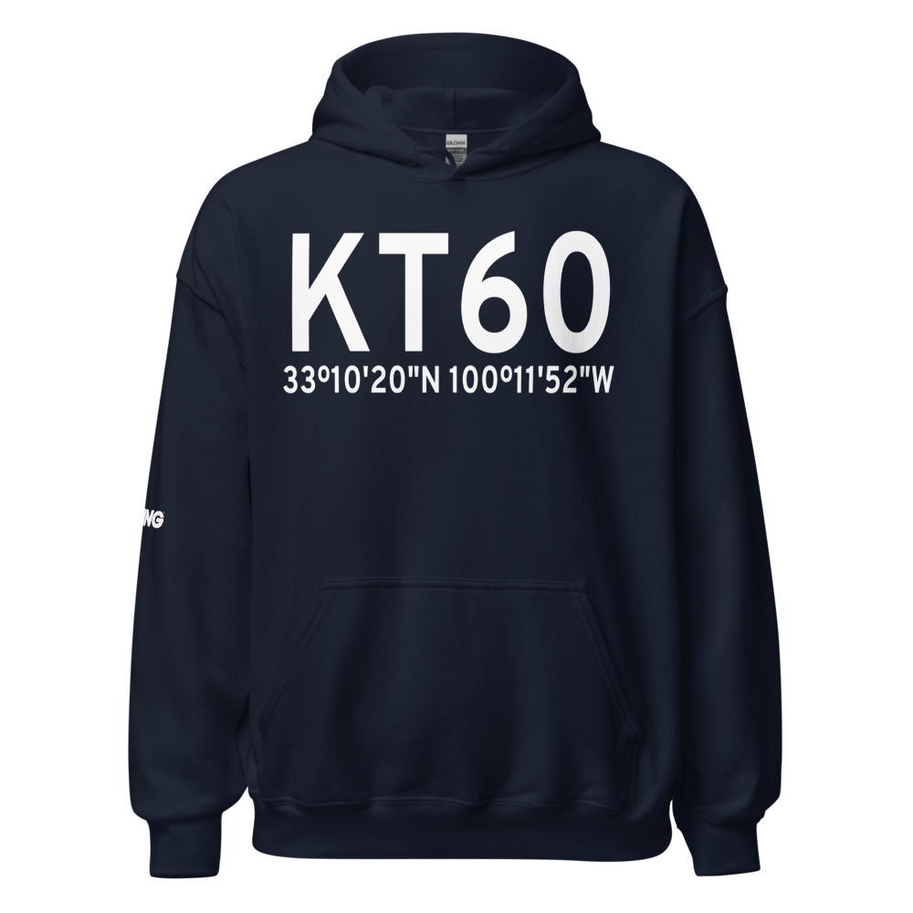 Stonewall County Airport (KT60) ICAO Hoodie Sweatshirt 