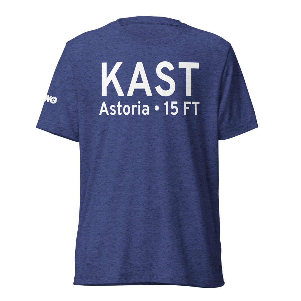 Astoria Regional Airport (KAST) ICAO Tri-blend T-Shirt 