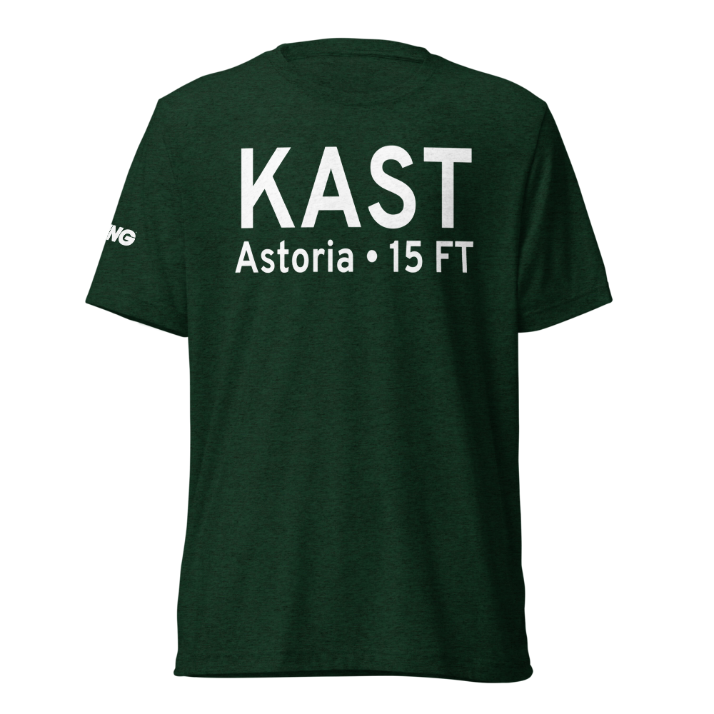 Astoria Regional Airport (KAST) ICAO Tri-blend T-Shirt 