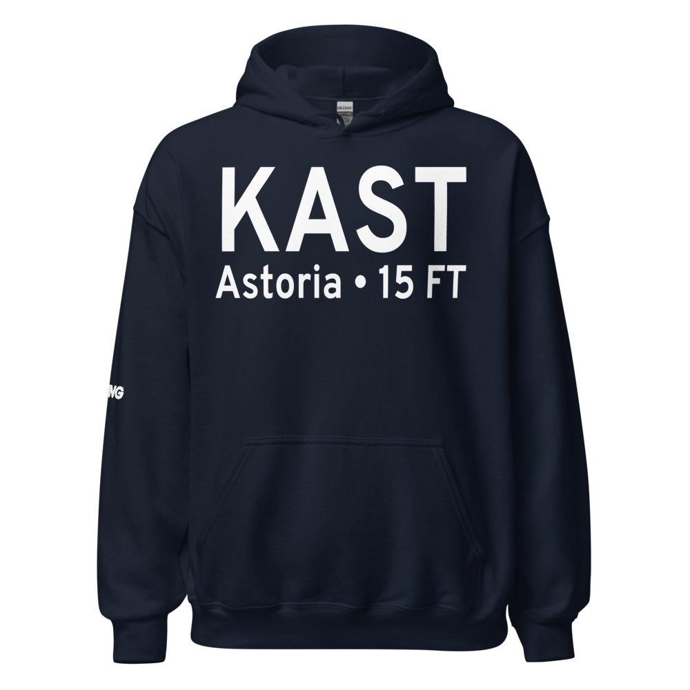 Astoria Regional Airport (KAST) ICAO Hoodie Sweatshirt 