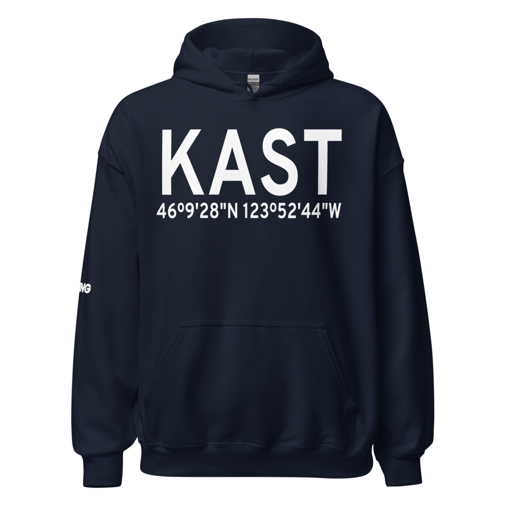Astoria Regional Airport (KAST) ICAO Hoodie Sweatshirt 