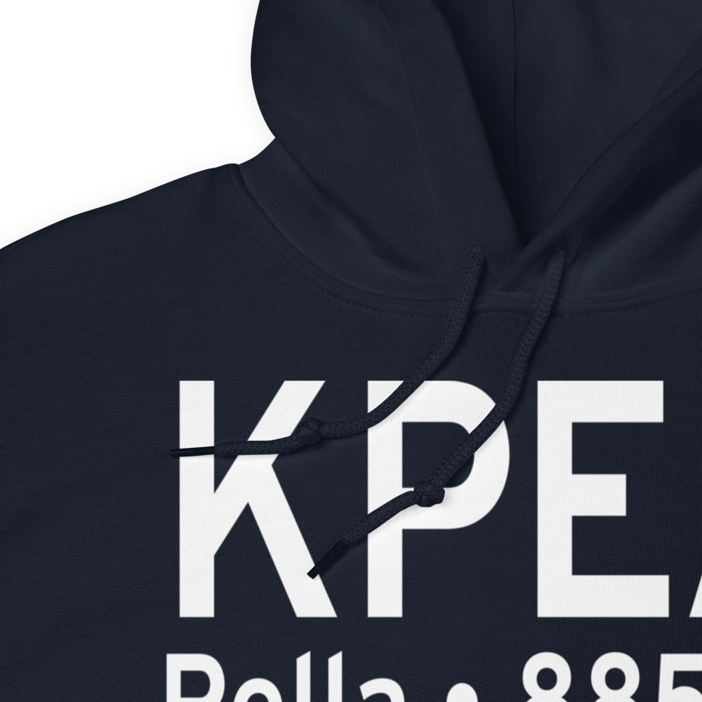 Pella Municipal Airport (KPEA) ICAO Hoodie Sweatshirt 