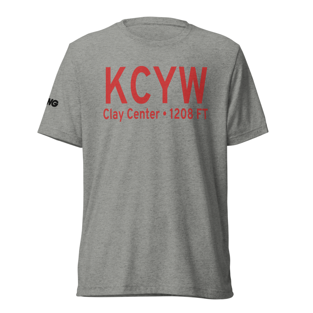 Clay Center Municipal Airport (KCYW) ICAO Tri-blend T-Shirt 