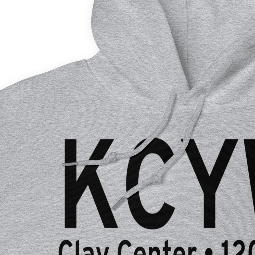 Clay Center Municipal Airport (KCYW) ICAO Hoodie Sweatshirt 