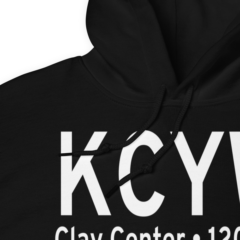 Clay Center Municipal Airport (KCYW) ICAO Hoodie Sweatshirt 