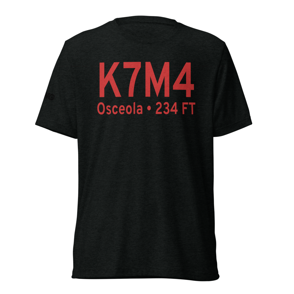 Osceola Municipal Airport (K7M4) ICAO Tri-blend T-Shirt 