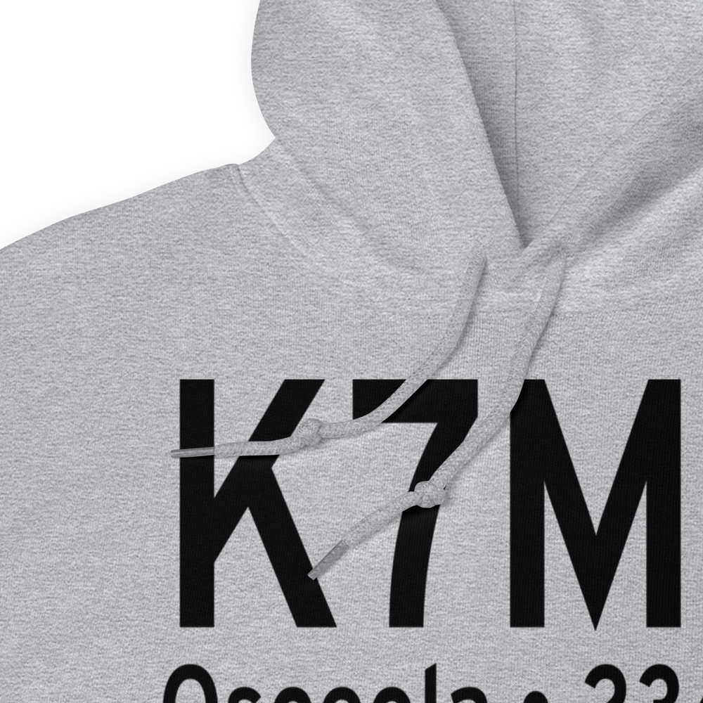 Osceola Municipal Airport (K7M4) ICAO Hoodie Sweatshirt 