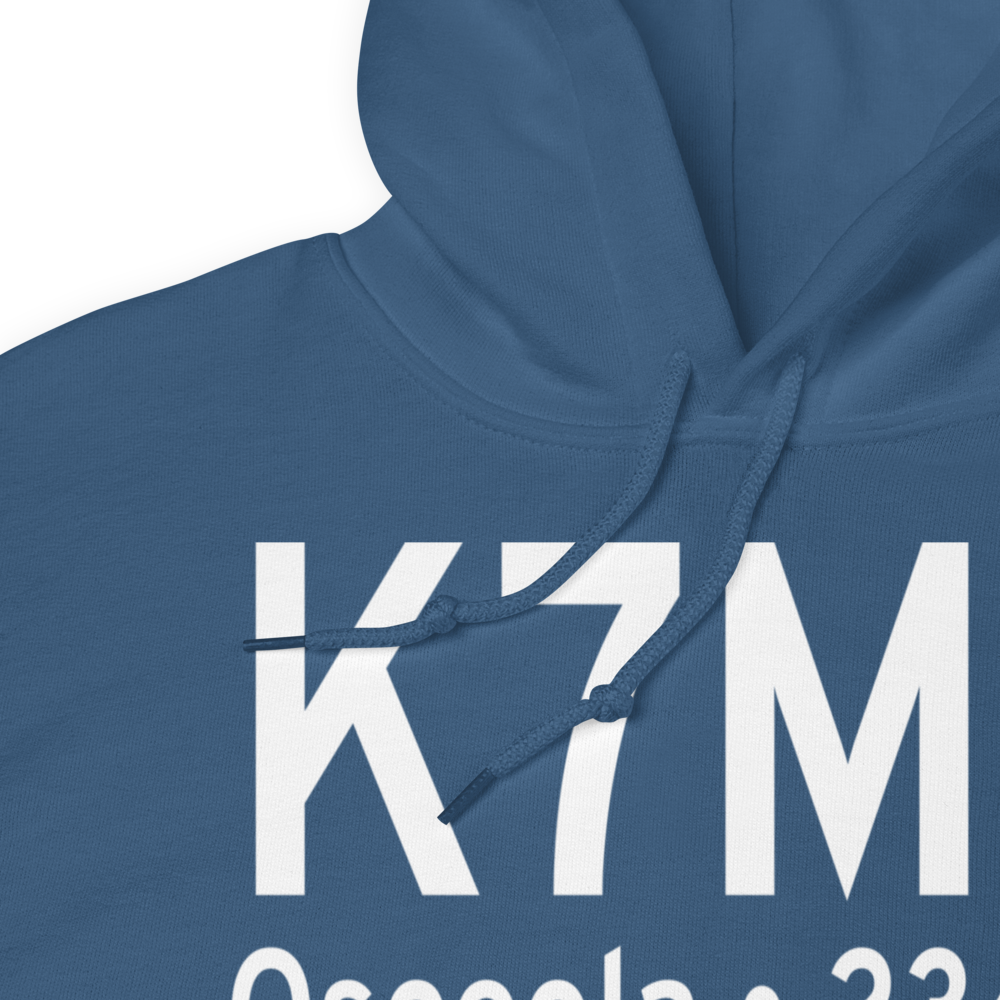 Osceola Municipal Airport (K7M4) ICAO Hoodie Sweatshirt 