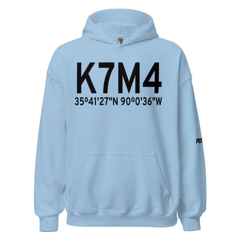 Osceola Municipal Airport (K7M4) ICAO Hoodie Sweatshirt 