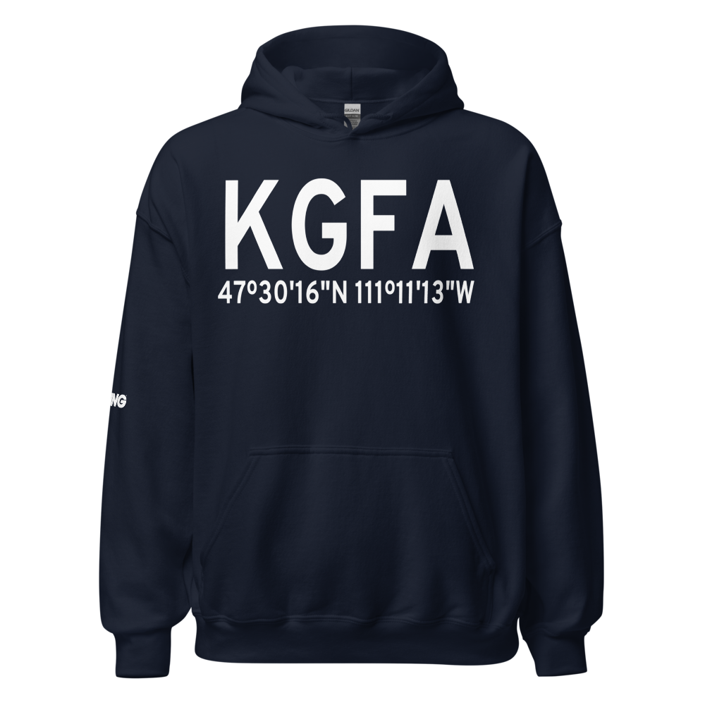 Malmstrom Air Force Base (KGFA) ICAO Hoodie Sweatshirt 