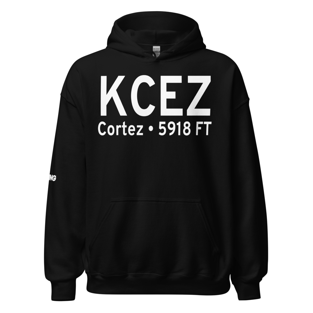 Cortez Municipal Airport (KCEZ) ICAO Hoodie Sweatshirt 