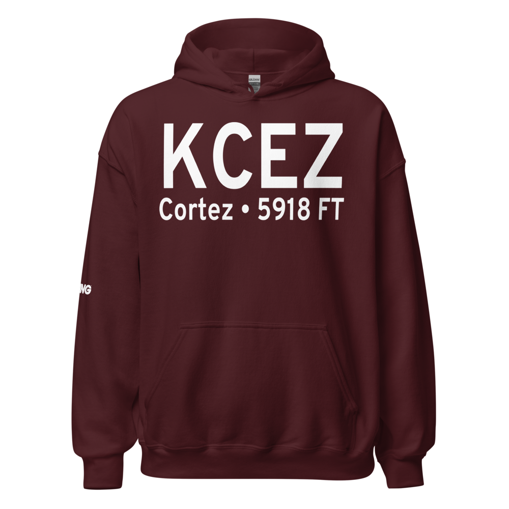 Cortez Municipal Airport (KCEZ) ICAO Hoodie Sweatshirt 