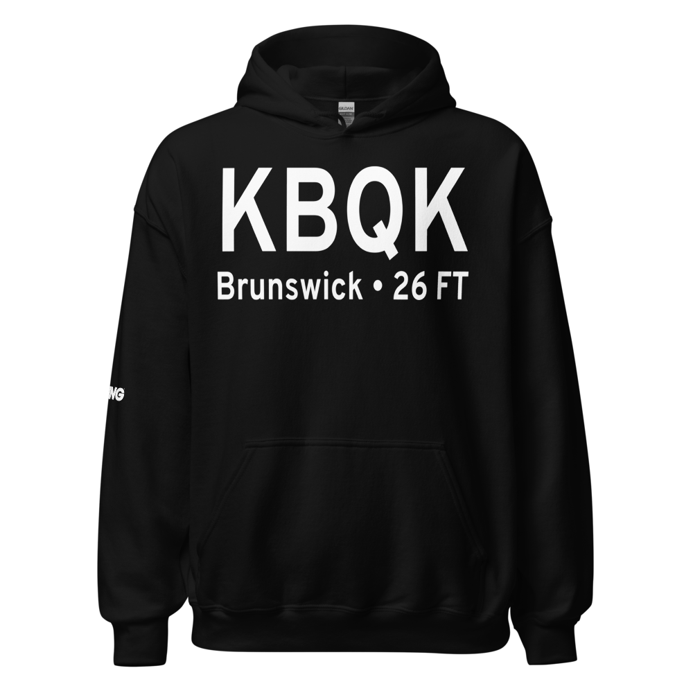 Brunswick Golden Isles Airport (KBQK) ICAO Hoodie Sweatshirt 