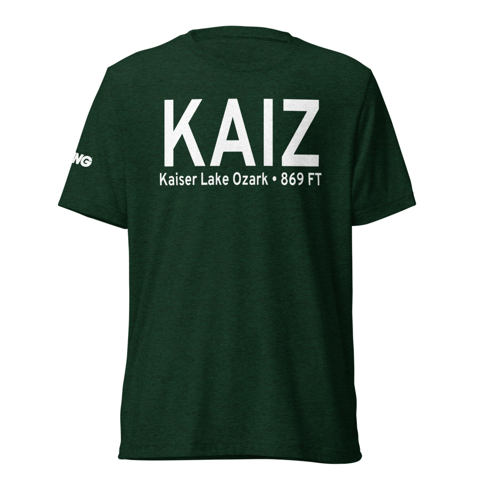 Lee C Fine Memorial Airport (KAIZ) ICAO Tri-blend T-Shirt 