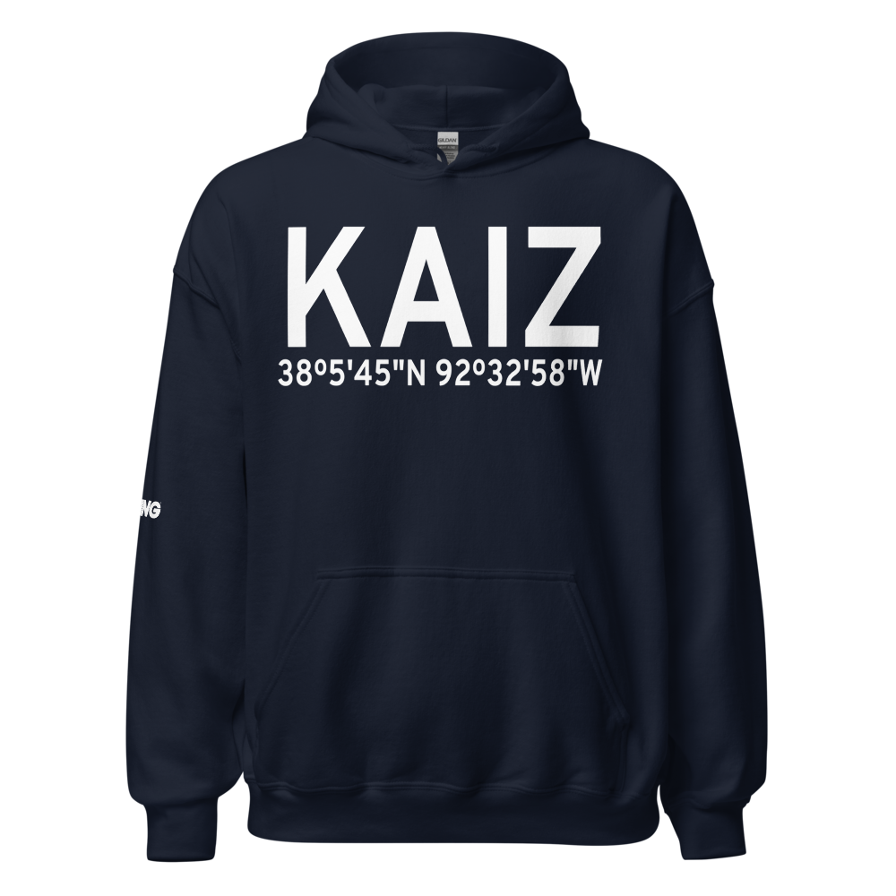 Lee C Fine Memorial Airport (KAIZ) ICAO Hoodie Sweatshirt 