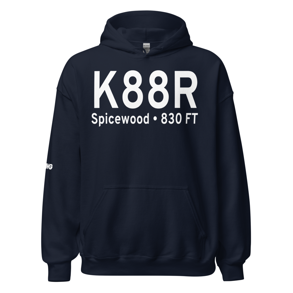 Spicewood Airport (K88R) ICAO Hoodie Sweatshirt 