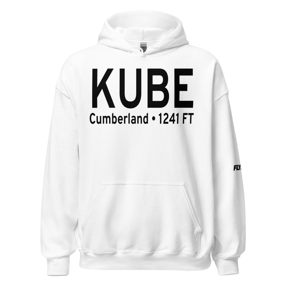 Cumberland Municipal Airport (KUBE) ICAO Hoodie Sweatshirt 