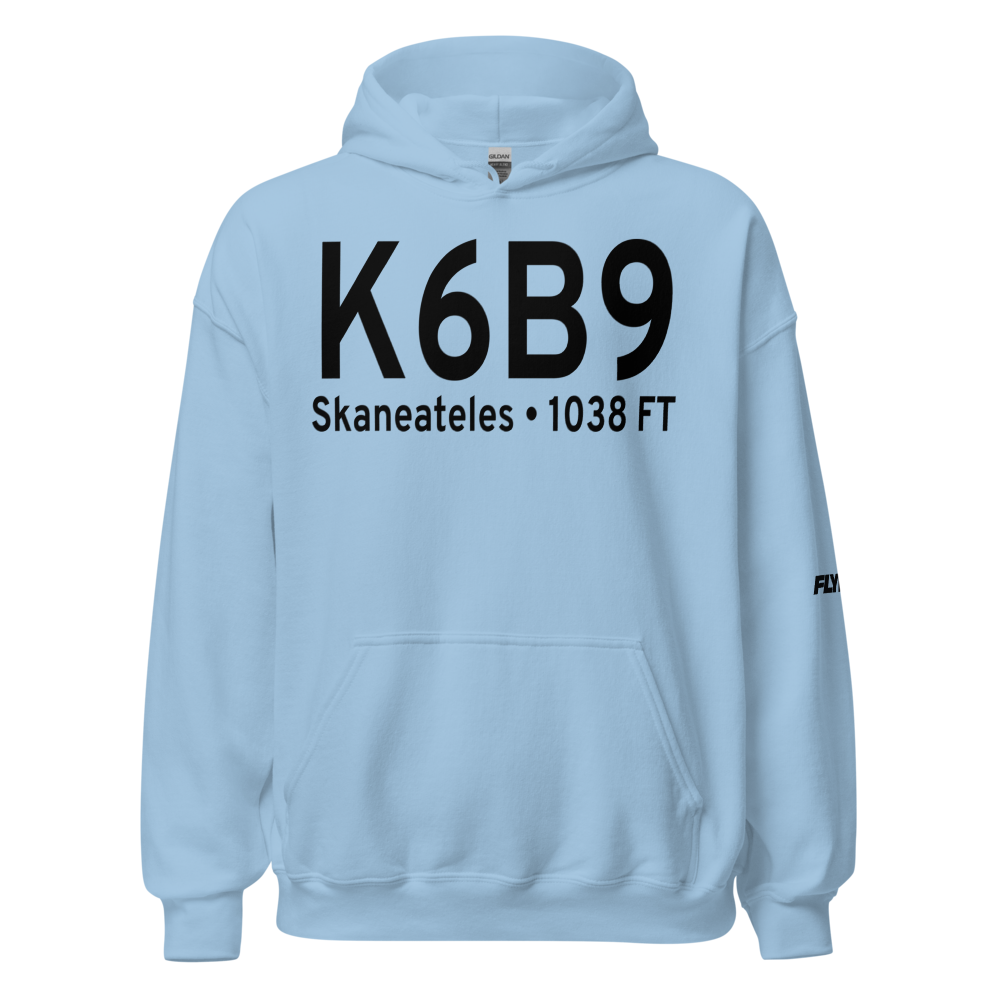 Skaneateles Aero Drome Airport (K6B9) ICAO Hoodie Sweatshirt 