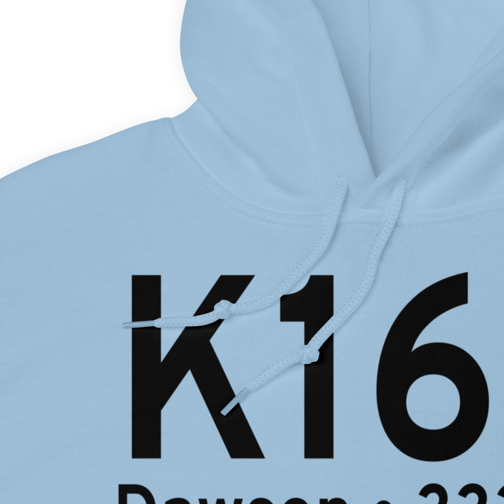 Dawson Municipal Airport (K16J) ICAO Hoodie Sweatshirt 