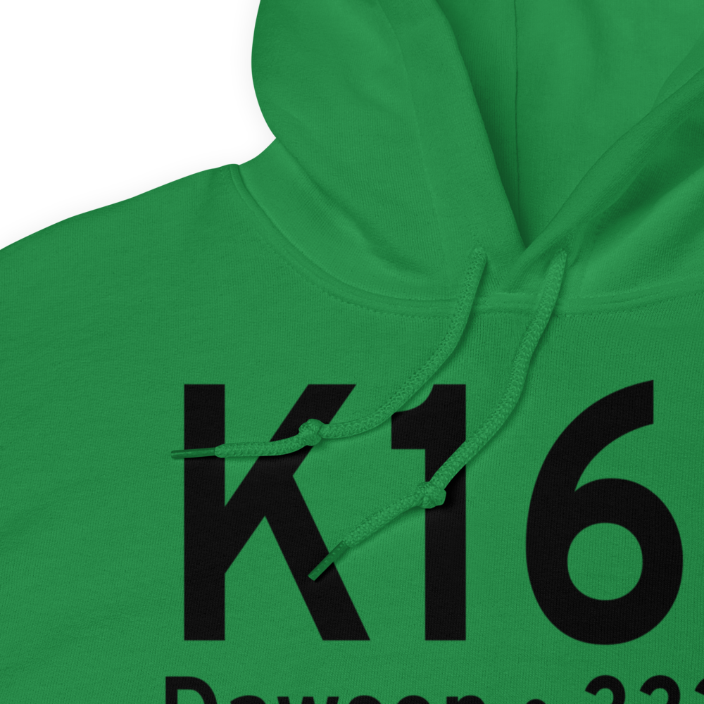 Dawson Municipal Airport (K16J) ICAO Hoodie Sweatshirt 