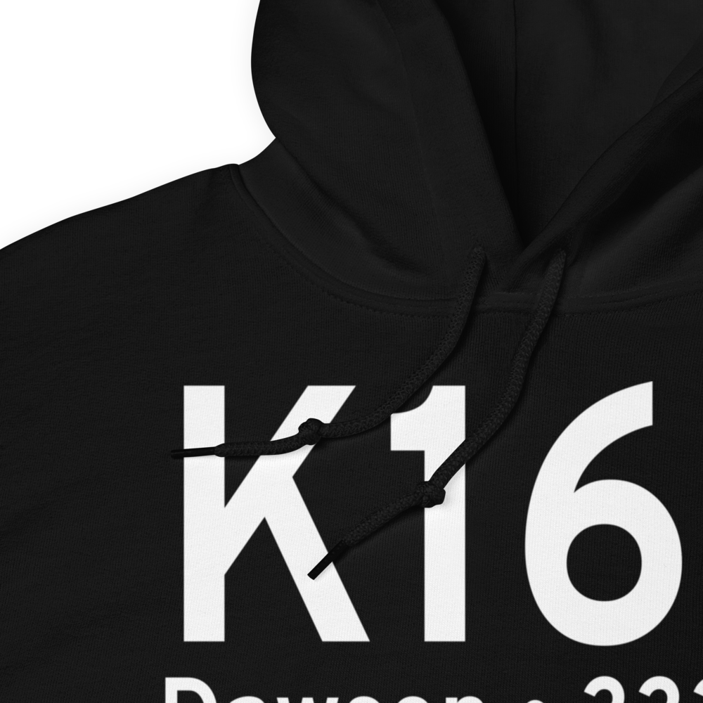 Dawson Municipal Airport (K16J) ICAO Hoodie Sweatshirt 